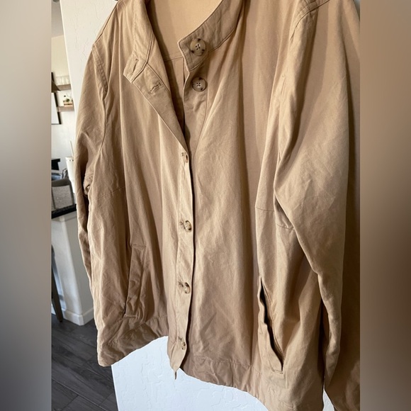 J Jill| Tan Canvas Utility Jacket with Gorgeous Buttons & Pockets, Size XL••• - Picture 7 of 14